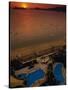 Sunset Over Acapulco Bay, Acapulco, Mexico-Walter Bibikow-Stretched Canvas