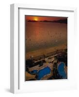 Sunset Over Acapulco Bay, Acapulco, Mexico-Walter Bibikow-Framed Photographic Print