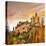 Sunset over Alcazar Castle, Spain, Segovia-Maugli-l-Stretched Canvas