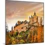 Sunset over Alcazar Castle, Spain, Segovia-Maugli-l-Mounted Photographic Print