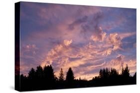 Sunset over Auke Bay in Alaska-Paul Souders-Stretched Canvas