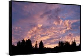 Sunset over Auke Bay in Alaska-Paul Souders-Framed Stretched Canvas