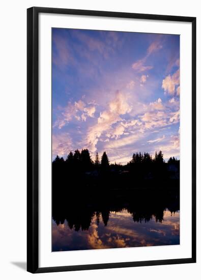 Sunset over Auke Bay in Alaska-null-Framed Photographic Print