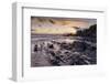 Sunset over Ayrmer Cove in the South Hams in autumn, South Devon, England, United Kingdom, Europe-Adam Burton-Framed Photographic Print