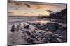 Sunset over Ayrmer Cove in the South Hams in autumn, South Devon, England, United Kingdom, Europe-Adam Burton-Mounted Photographic Print