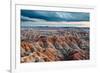 Sunset over Badlands National Park, Sd-James White-Framed Photographic Print