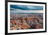 Sunset over Badlands National Park, Sd-James White-Framed Photographic Print