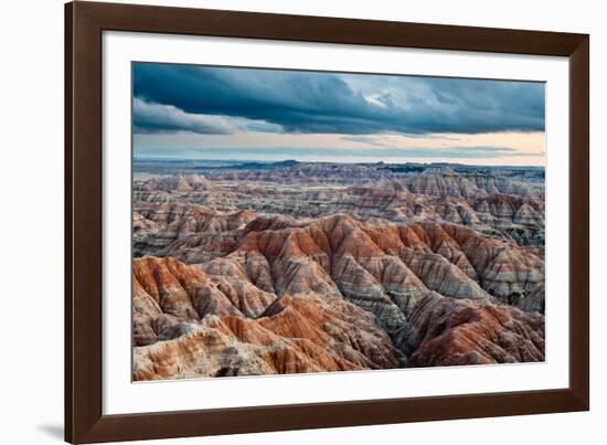 Sunset over Badlands National Park, Sd-James White-Framed Photographic Print