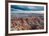 Sunset over Badlands National Park, Sd-James White-Framed Photographic Print