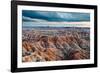 Sunset over Badlands National Park, Sd-James White-Framed Photographic Print