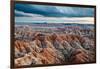 Sunset over Badlands National Park, Sd-James White-Framed Photographic Print