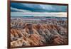 Sunset over Badlands National Park, Sd-James White-Framed Photographic Print