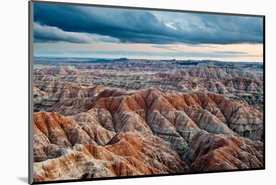 Sunset over Badlands National Park, Sd-James White-Mounted Photographic Print