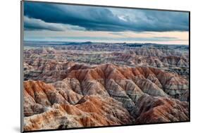 Sunset over Badlands National Park, Sd-James White-Mounted Photographic Print