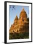 Sunset over Bagan. Seen from Buleithee Pagoda. Bagan. Myanmar-Tom Norring-Framed Photographic Print