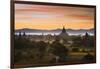 Sunset over Bagan-Jon Hicks-Framed Premium Photographic Print