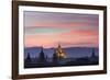 Sunset over Bagan-Jon Hicks-Framed Premium Photographic Print