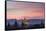 Sunset over Bagan-Jon Hicks-Framed Stretched Canvas