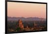 Sunset over Bagan-Jon Hicks-Framed Photographic Print