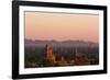 Sunset over Bagan-Jon Hicks-Framed Photographic Print