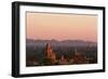 Sunset over Bagan-Jon Hicks-Framed Photographic Print