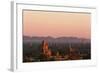 Sunset over Bagan-Jon Hicks-Framed Photographic Print