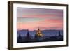 Sunset over Bagan-Jon Hicks-Framed Photographic Print