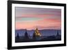 Sunset over Bagan-Jon Hicks-Framed Photographic Print