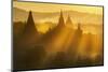 Sunset over Bagan-Jon Hicks-Mounted Photographic Print