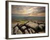 Sunset over Baslow, Curbar Edge, Peak District National Park, Derbyshire, England, United Kingdom, -Chris Hepburn-Framed Photographic Print