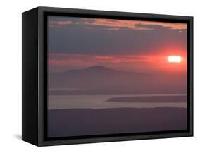 Sunset over Blue Hill, Acadia National Park, Maine, USA-Jerry & Marcy Monkman-Framed Stretched Canvas