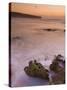 Sunset over Blurred Milky Water, Amoreira Beach Near Alzejur, Algarve, Portugal, Europe-Neale Clarke-Stretched Canvas