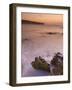 Sunset over Blurred Milky Water, Amoreira Beach Near Alzejur, Algarve, Portugal, Europe-Neale Clarke-Framed Photographic Print
