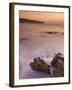 Sunset over Blurred Milky Water, Amoreira Beach Near Alzejur, Algarve, Portugal, Europe-Neale Clarke-Framed Photographic Print