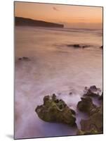Sunset over Blurred Milky Water, Amoreira Beach Near Alzejur, Algarve, Portugal, Europe-Neale Clarke-Mounted Photographic Print
