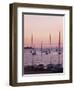 Sunset Over Boats, Tregastel, Cote De Granit Rose, Cotes d'Armor, Brittany, France-David Hughes-Framed Photographic Print