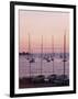 Sunset Over Boats, Tregastel, Cote De Granit Rose, Cotes d'Armor, Brittany, France-David Hughes-Framed Photographic Print