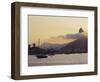 Sunset over Botafogo Bay and Corcovado Mountain viewed from Urca, Rio de Janeiro, Brazil, South Ame-Karol Kozlowski-Framed Photographic Print