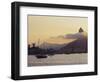 Sunset over Botafogo Bay and Corcovado Mountain viewed from Urca, Rio de Janeiro, Brazil, South Ame-Karol Kozlowski-Framed Photographic Print