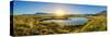 Sunset over Breiddalsvik, Iceland-null-Stretched Canvas