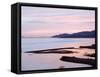 Sunset over Burrard Inlet and the Strait of Georgia, Vancouver, British Columbia, Canada-Christian Kober-Framed Stretched Canvas