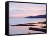 Sunset over Burrard Inlet and the Strait of Georgia, Vancouver, British Columbia, Canada-Christian Kober-Framed Stretched Canvas