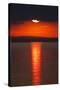 Sunset over Calm Sea. June 2010-Peter Cairns-Stretched Canvas