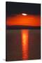 Sunset over Calm Sea. June 2010-Peter Cairns-Stretched Canvas