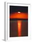 Sunset over Calm Sea. June 2010-Peter Cairns-Framed Photographic Print