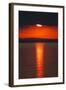 Sunset over Calm Sea. June 2010-Peter Cairns-Framed Photographic Print