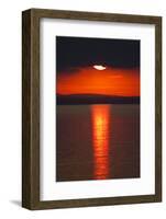 Sunset over Calm Sea. June 2010-Peter Cairns-Framed Photographic Print