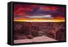 Sunset over Canyon De Chelly, Canyon De Chelly National Monument-Russ Bishop-Framed Stretched Canvas