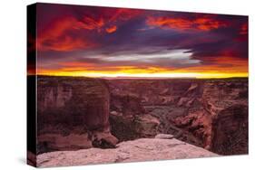 Sunset over Canyon De Chelly, Canyon De Chelly National Monument-Russ Bishop-Stretched Canvas
