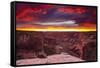 Sunset over Canyon De Chelly, Canyon De Chelly National Monument-Russ Bishop-Framed Stretched Canvas